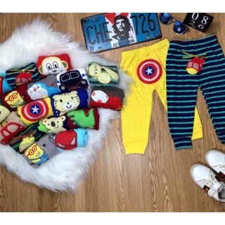 Combo 10 quần dài borip mông thú đẹp cho bé trai bé gái