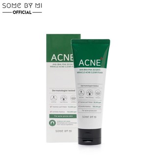 Sữa rửa mặt some by mi aha-bha-pha 30 days miracle acne clear foam 100ml