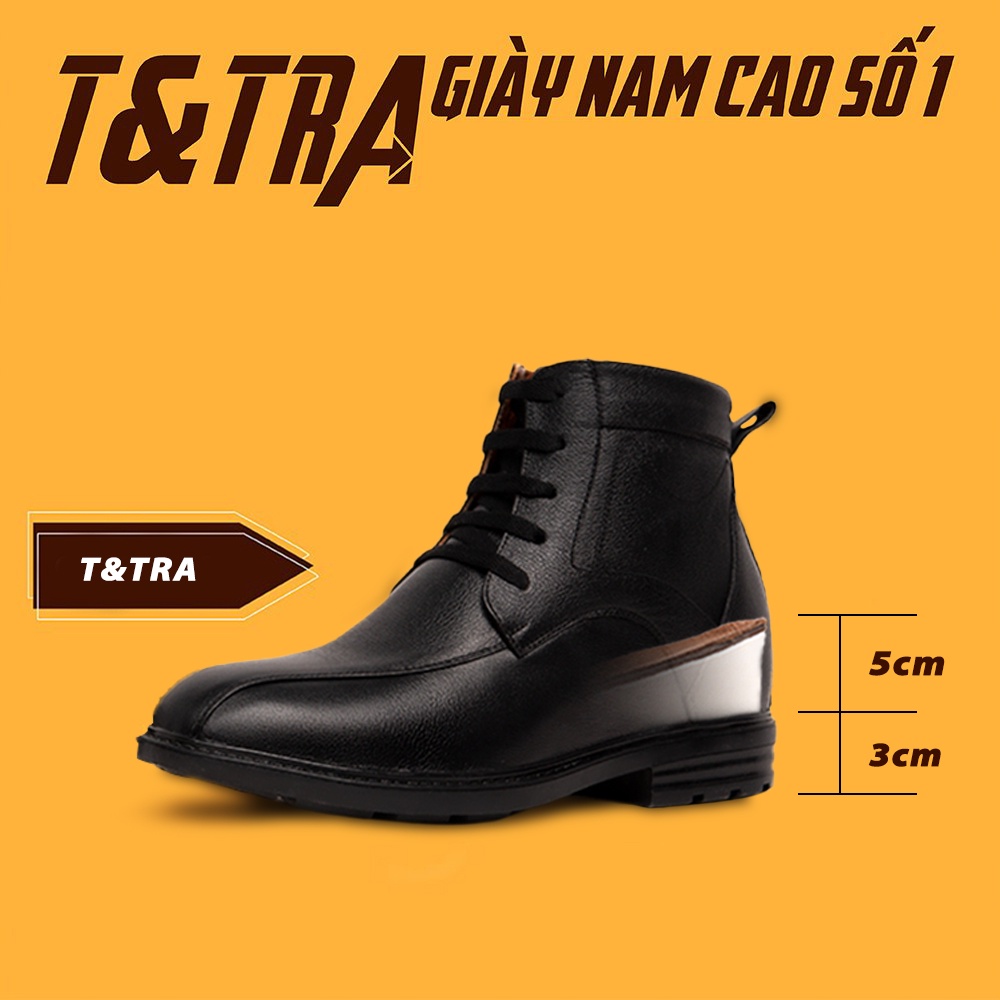 [ 8CM ] Giày Độn Nam T&amp;TRA T107Đ