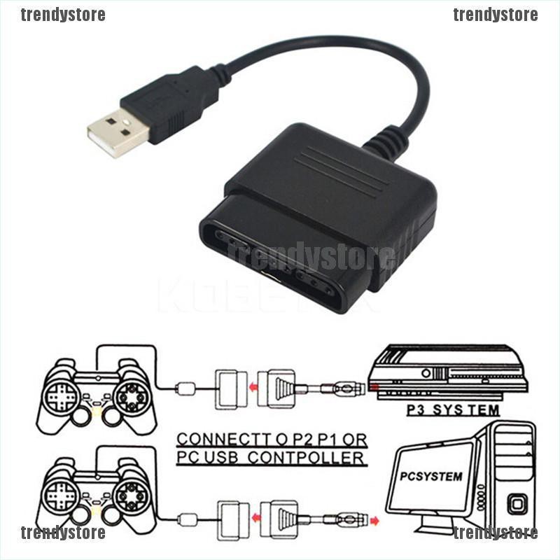 Cáp Chuyển Đổi Usb Cho Tay Cầm Chơi Game Ps2 Sang Ps3 Pc