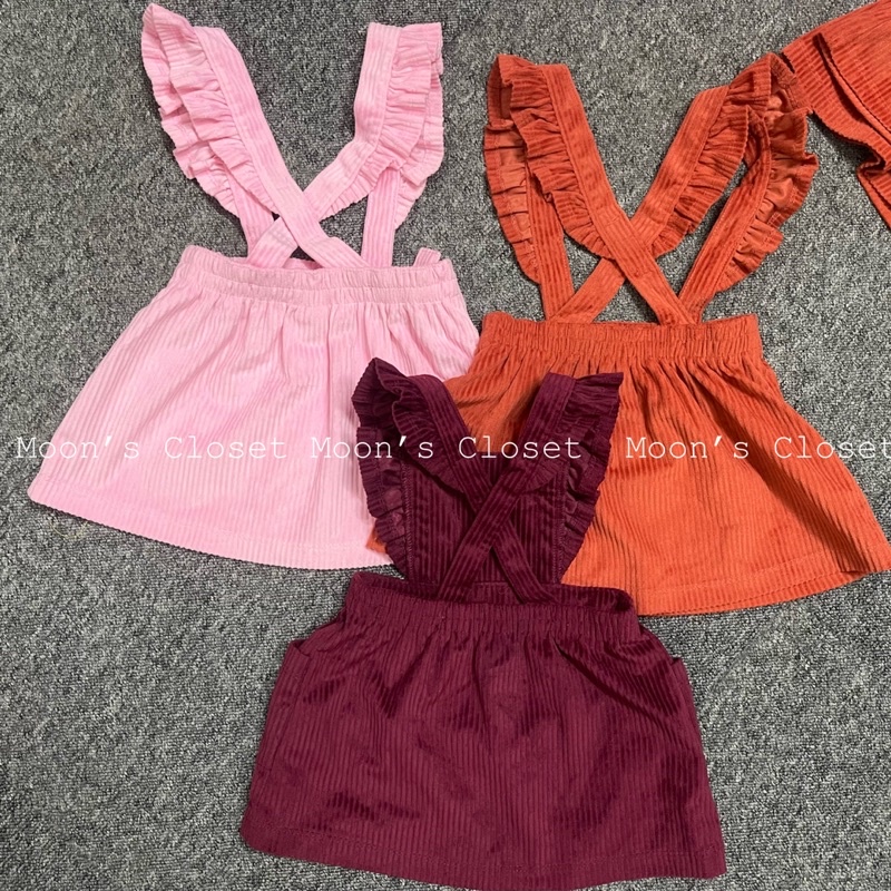 XD- Váy yếm nhung size 0/3m-12m