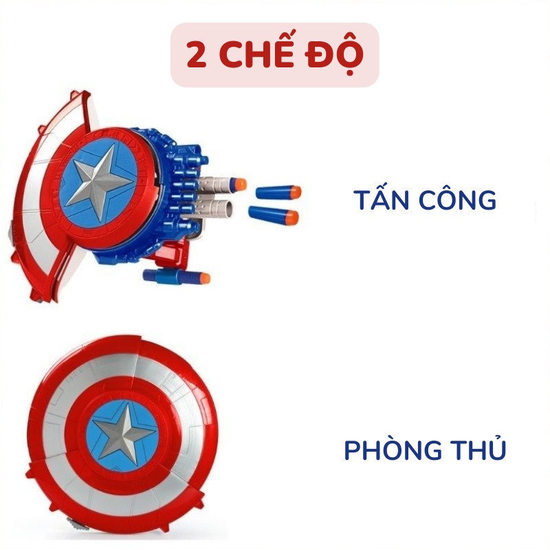 Đồ chơi khiên đội trưởng mỹ. Khiên Captain America đồ chơi siêu nhân Marvel Avengers cho bé