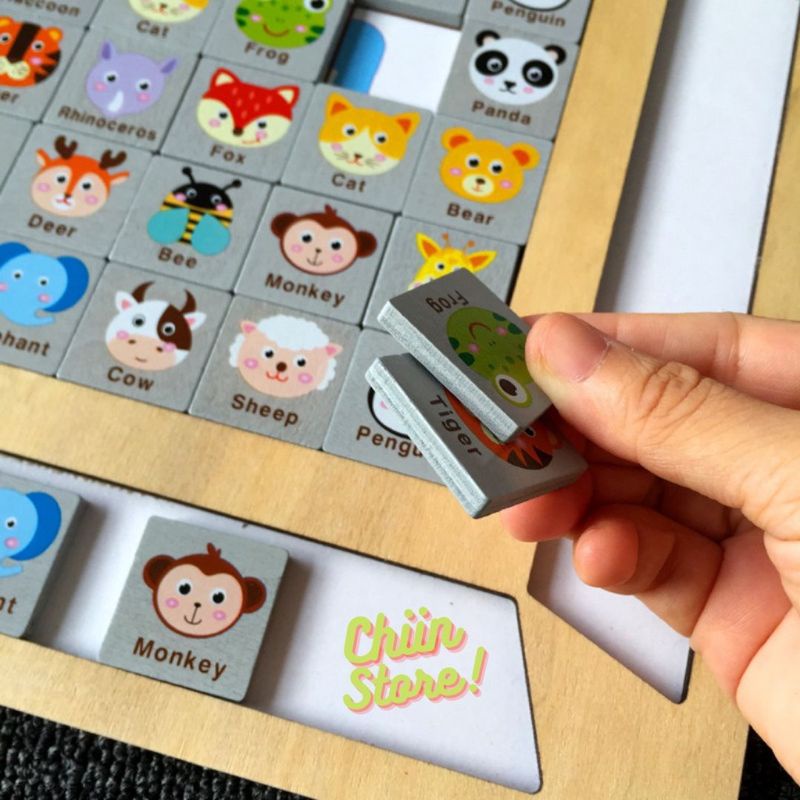 BỘ ĐỒ CHƠI GỖ XẾP HÌNH PiKa Chu LUYỆN TƯ DUY CHO BÉ