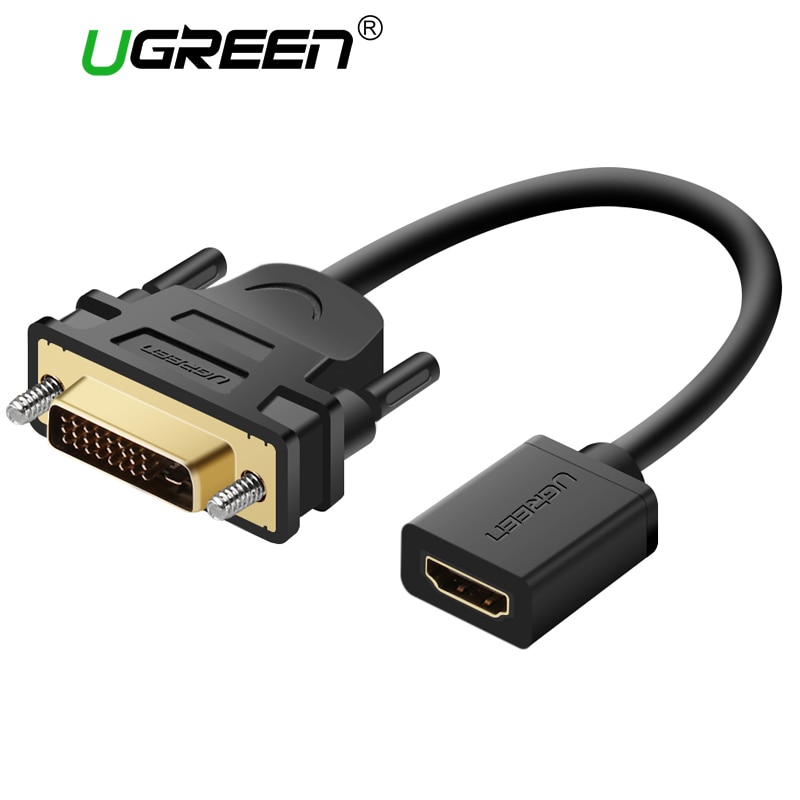 Ugreen Cáp Chuyển Đổi 1080P HDMI Cái Sang DVI-D 24 + 1 Đực Cho Raspberry Pi TV Box
