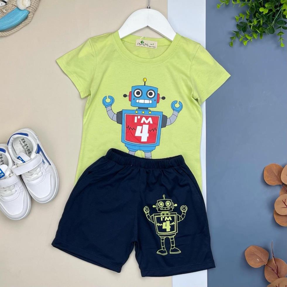 Bộ thun cotton LITIBABY mùa hè BT in hình 2/10