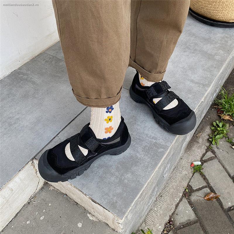 Giày thể thao dễ thương dành cho nữ 2021 khóa dán thoáng khí thời trang mùa hè