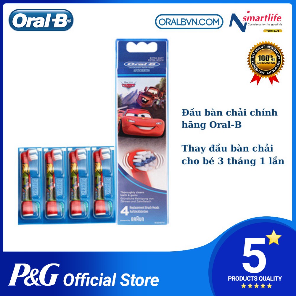 Đầu bàn chải trẻ em Oral B thay thế chính hãng (Disney, Starwar,...) cho trẻ em, bé gái từ 3 tuổi