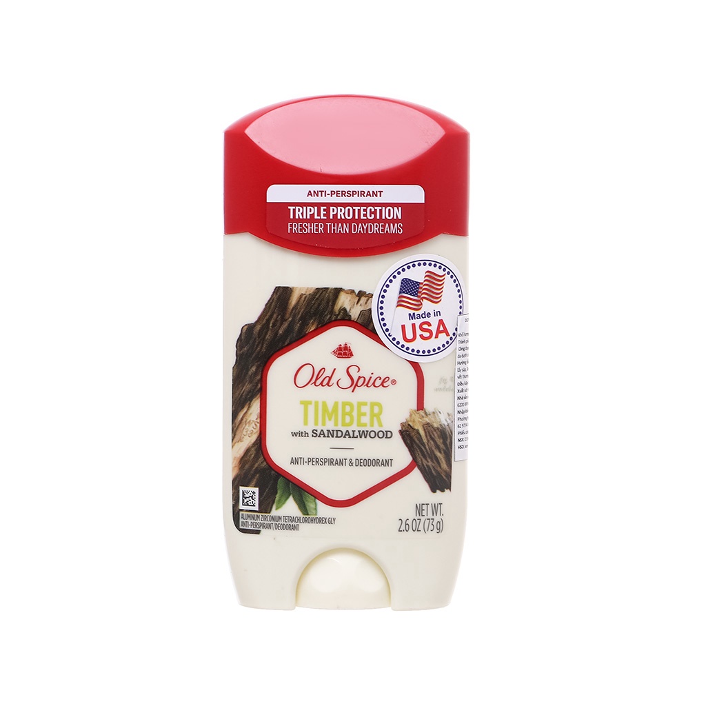 Sáp Lăn Nách Khử Mùi & Ngăn tiết Mồ hôi Old Spice Bearglove / Wolfthorn / Timber / Fiji 73g / Pure Sport 68g