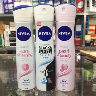 Xịt Khử Mùi Nữ Nivea Whitening150ml/ blư150mlhite/ Peart 150ml