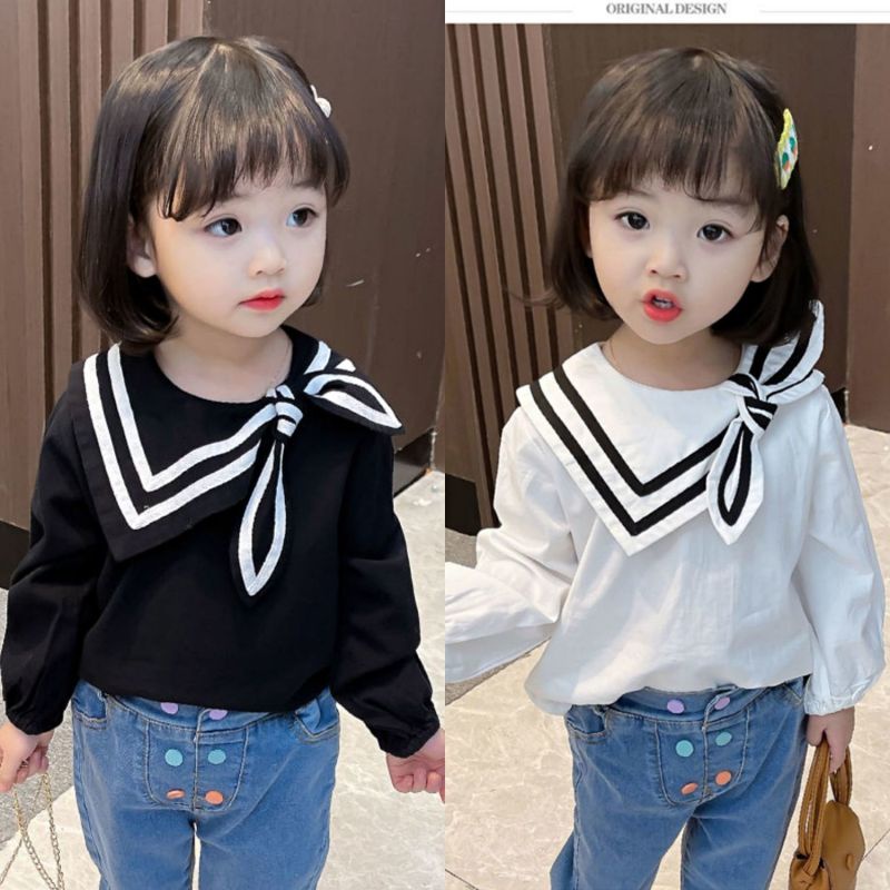 Áo sơ mi tay dài thời trang mùa xuân cho bé gái