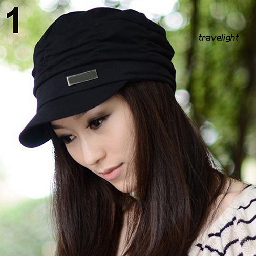 Mũ Lưỡi Trai Thể Thao Chống Nắng Xếp Ly Đơn Giản Thời Trang Cho Nữ