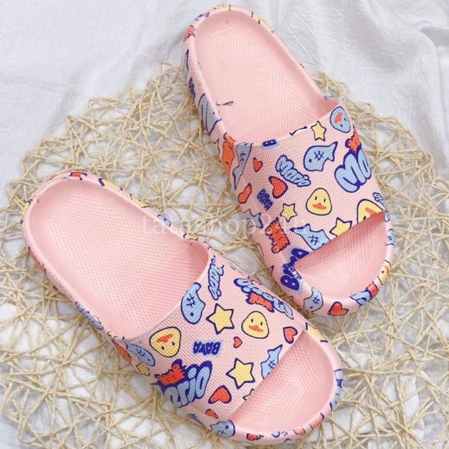 Dép Bánh Mì Hoạt Hình Mario Cao 4cm _ DL086