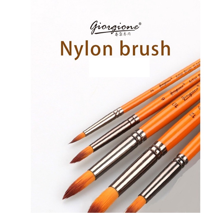 Cọ vẽ Chuyên Dụng Giorgione Nhiều Size - Tô Vẽ Tranh Sơn Dầu, Màu Nước, Màu Acrylic