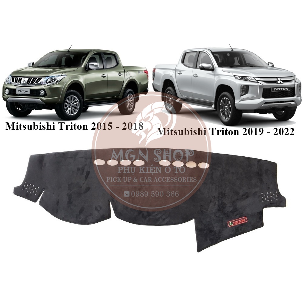 [Thảm taplo] [Mitsubishi Triton 2015 - 2021] lông cừu