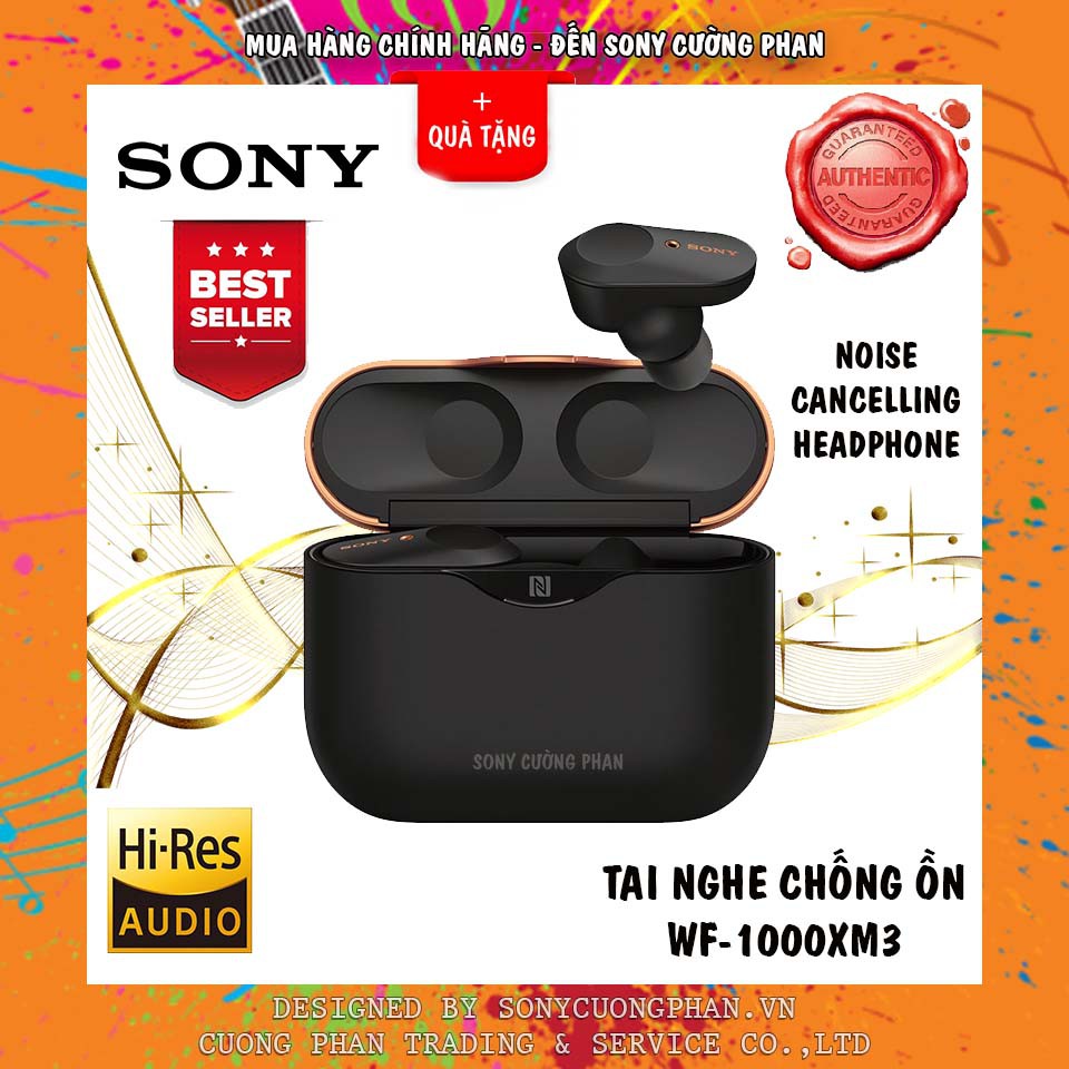 Tai Nghe Bluetooth Không Dây Chống Ồn Sony WF-1000XM3 - Bảo Hành 12 Tháng Toàn Quốc | BigBuy360 - bigbuy360.vn
