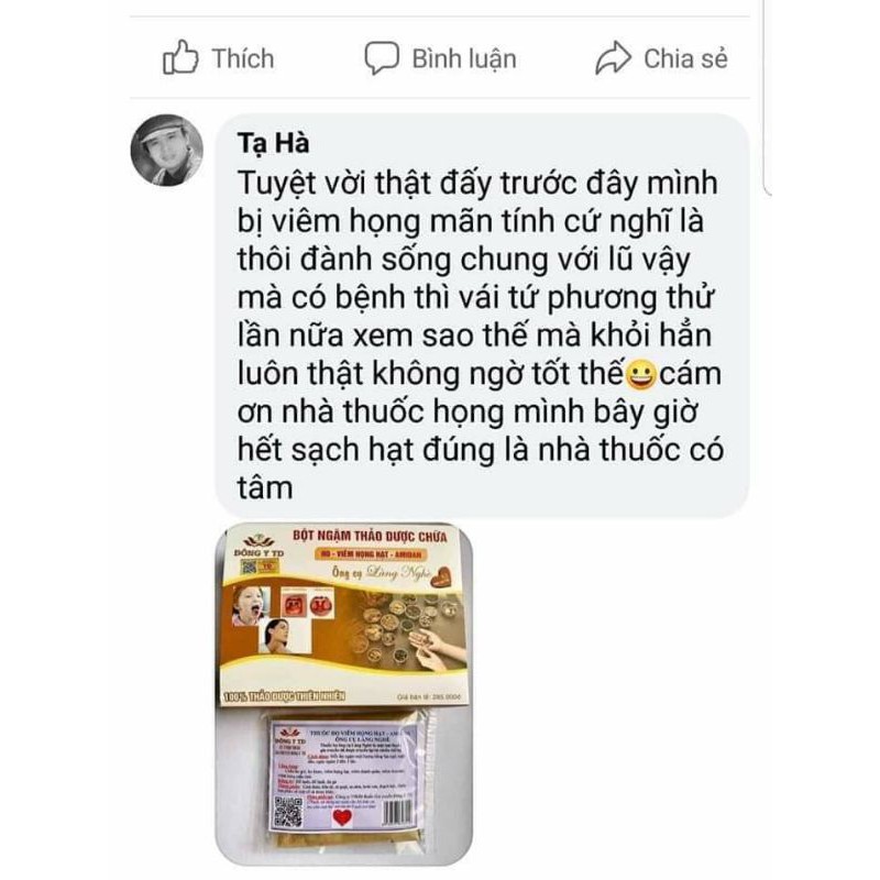 Viêm họng, viêm amidam ông cụ làng nghè