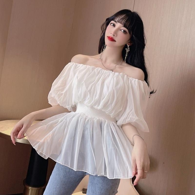 ÁO TRỄ VAI CHIẾC EO TAY BỒNG XINH ĐẸP B18