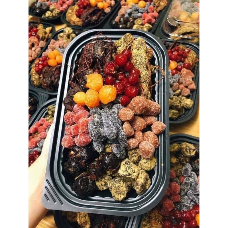 Hộp 500g ô mai mix 9 vị - mix ngẫu nhiên