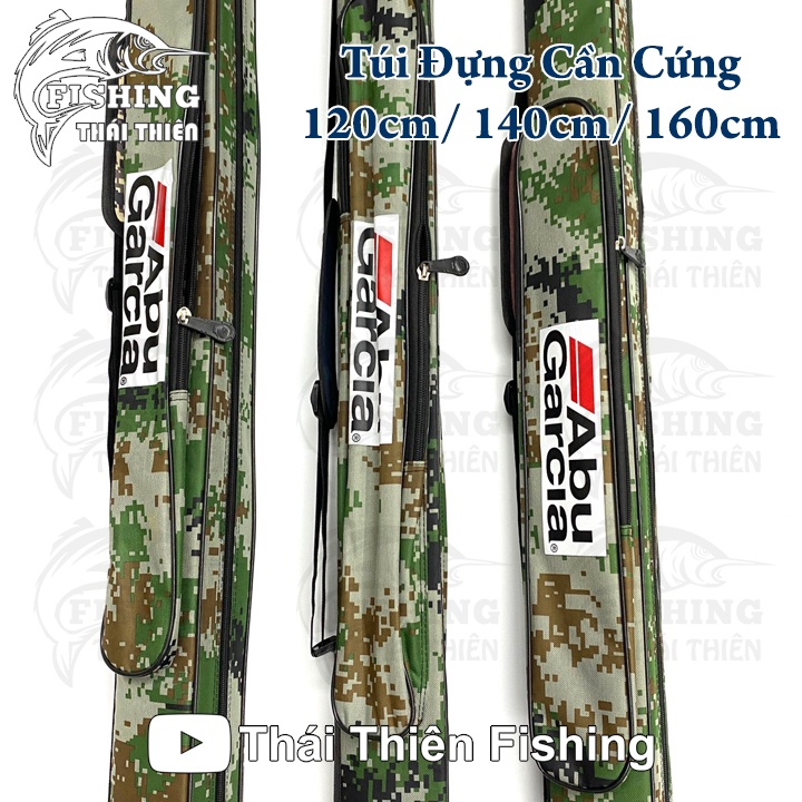 Túi Đựng Cần Câu Cá, Bao Cần Cứng Abu Camou Vân Lính Rằn Ri Cao Cấp Siêu Bền 120cm, 140cm, 160cm
