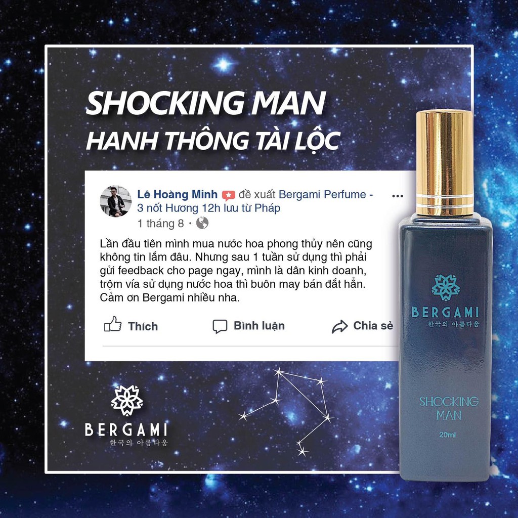 Combo Nước Hoa Nam Nữ Chính Hãng Bergami - Lưu Hương 12h | BigBuy360 - bigbuy360.vn