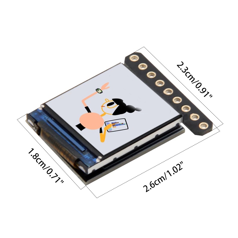 Mô Đun Màn Hình TFT LCD T-0.85 Inch GC9107 Nhiều Màu Sắc