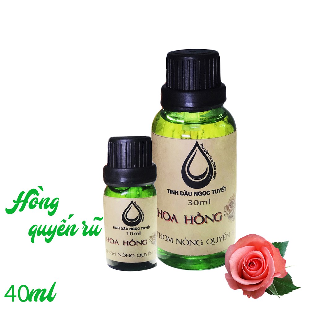 Tinh dầu hoa hồng nguyên chất Ngọc Tuyết 30*10ml thơm nồng quyến rũ