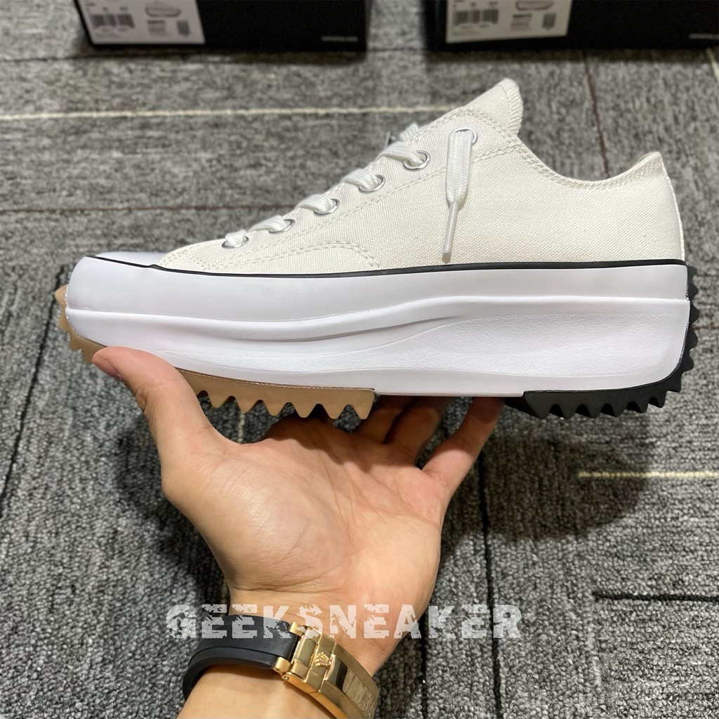 [GeekSneaker] Giày CVS JW ANDERSON CỔ THẤP - Màu trắng - White Low Top
