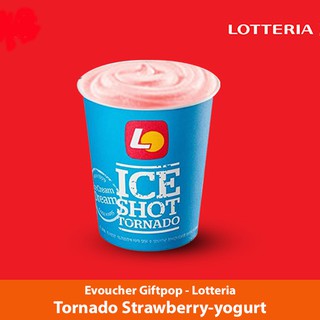 01 ly kem Tornado Strawberry Yogurt tại cửa hàng LOTTERIA
