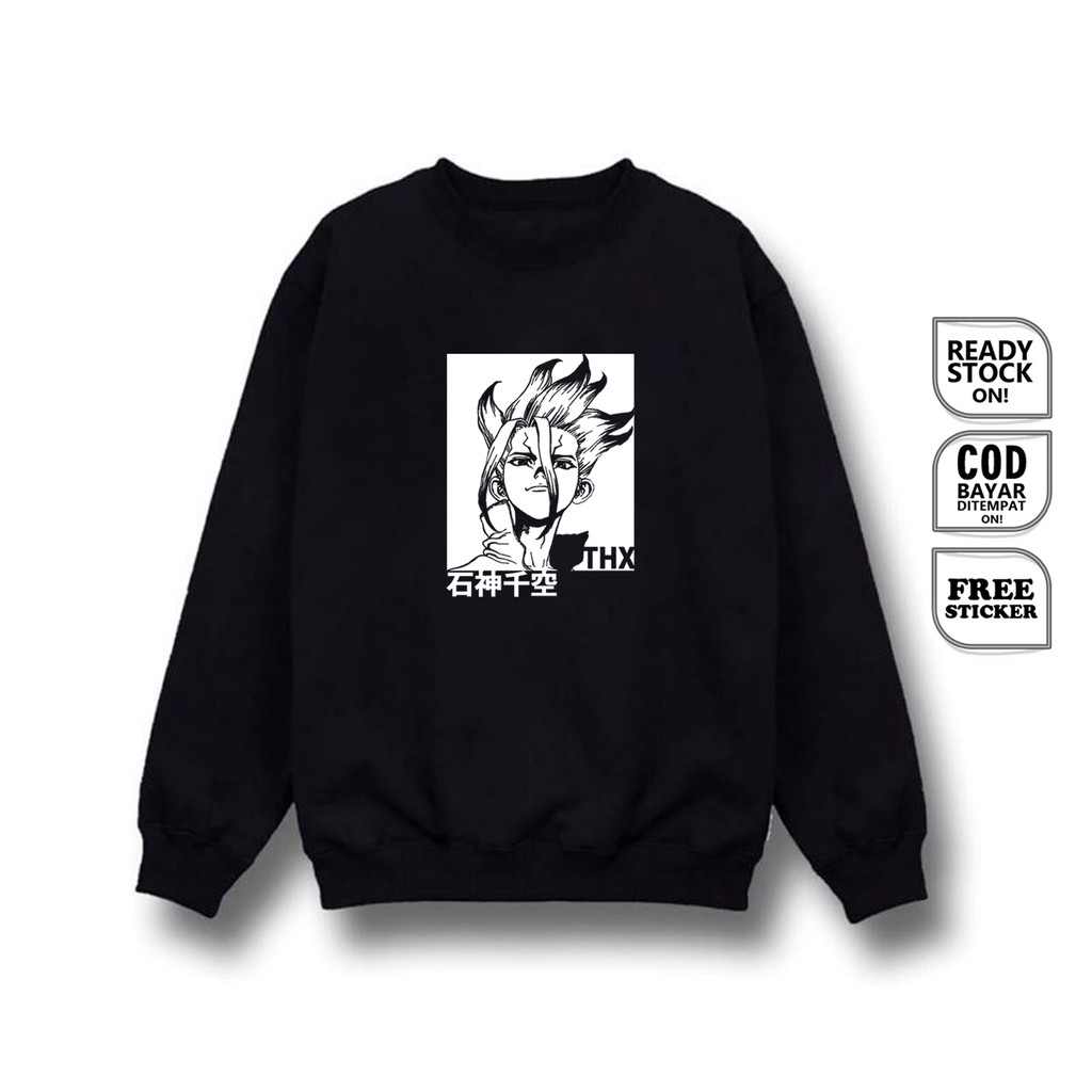 Áo Nỉ Dài Tay In Hình Nhân Vật Anime Dr. Stone Senku Ishigami Kaseki Kohaku Gs | BigBuy360 - bigbuy360.vn