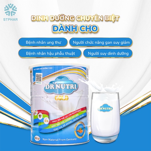 Sữa nghệ tăng cân Dr. Nutri Gold dinh dưỡng cho bệnh nhân hậu phẫu người suy dinh dưỡng lâu năm
