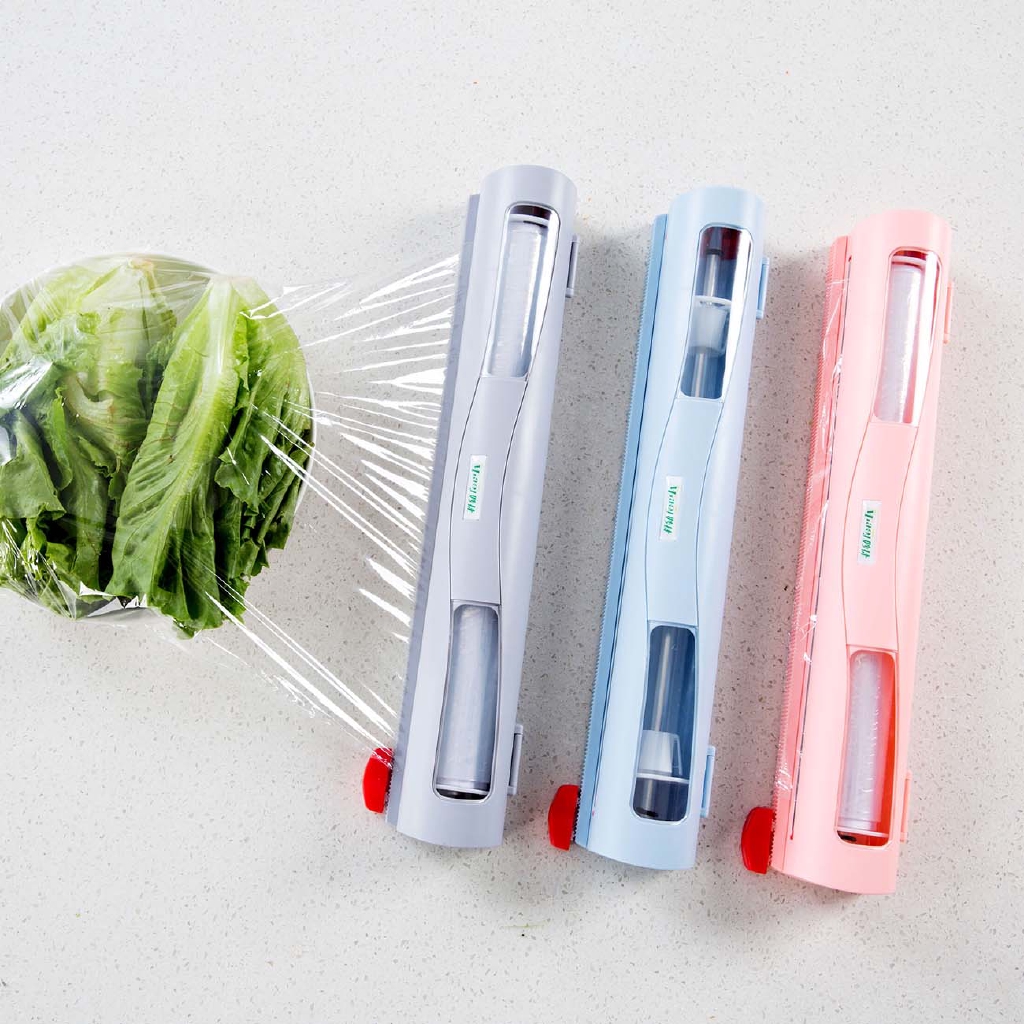 Cling Film Cutter (Send 1 Roll Cling Film) Creative Kitchen Practical Gadgets Plastic Wrap Dispensers