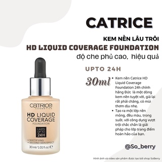 Kem Nền CATRICE HD LIQUID COVERAGE FOUNDATION KN01