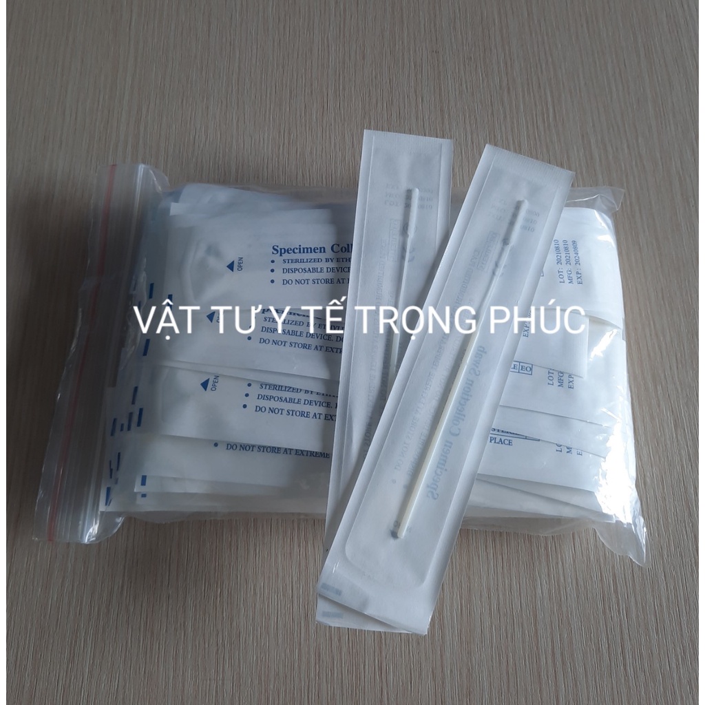 Bông test covid_Tăm bông covit _ 50 cây