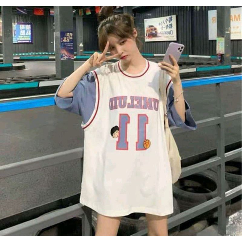 [Rẻ Vô Địch Áo cotton tay lỡ Unisex -- 11 Bóng Chày | BigBuy360 - bigbuy360.vn