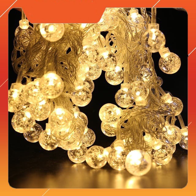 Đèn nháy led trang trí hình bi, bọt biển dài 10m