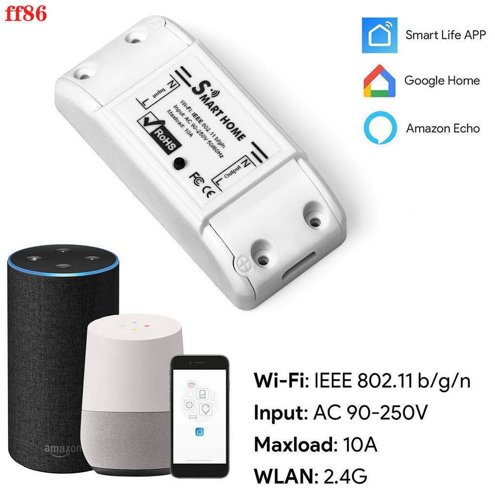 Công Tắc Đèn Thông Minh Kết Nối Wifi Điều Khiển Bằng Giọng Nói