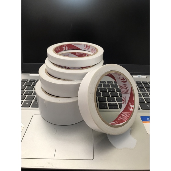 Băng keo 2 mặt trong suốt dán giấy siêu dính 1.2cm, 2.4cm, 4.8cm THIỆN PHƯỚC
