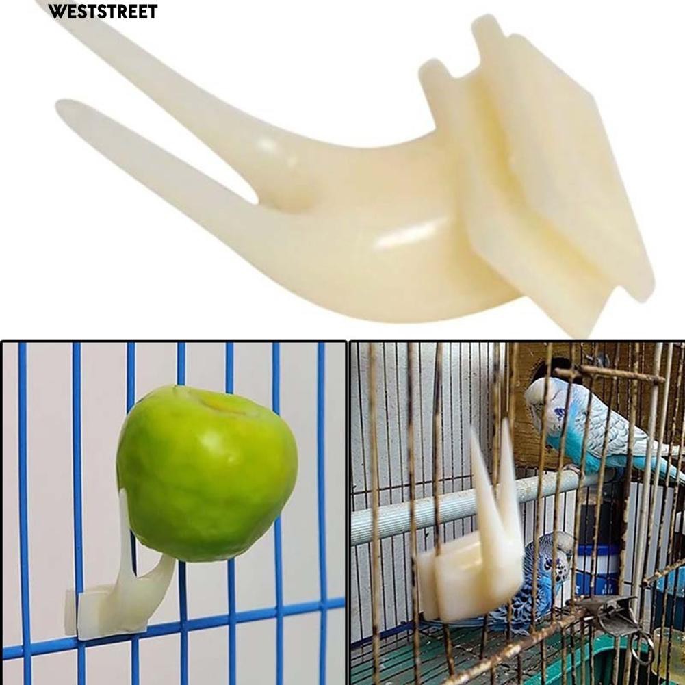 Nĩa ghim đồ ăn cho chim nuôi gắn chuồng tiện lợi