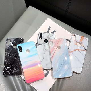 Fashion Smooth Marble Texture Stone Phone Casing Xiaomi Mi 8 Lite Redmi 6 Note 6 7 8 9 Pro 9s Soft Case Cover