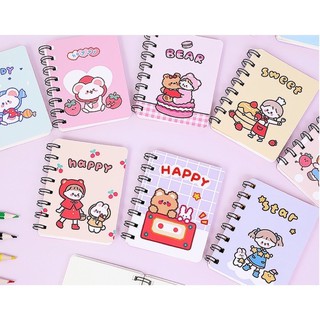 Sổ lò xo A7 nhiều hình dễ thương
