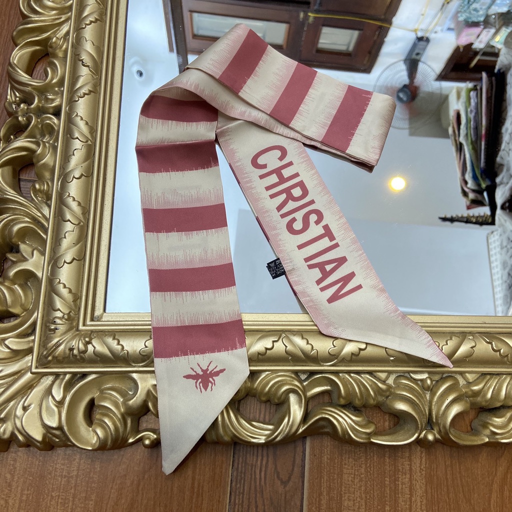 Khăn lụa vát dài 2 mặt họa tiết