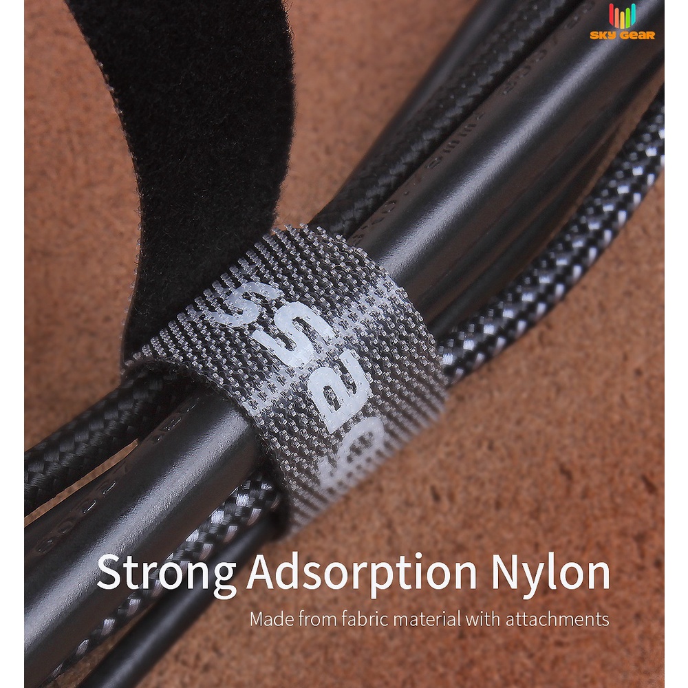 Băng dán gai ESSAGER, làm gọn dây điện, cáp máy tính, dây nguồn