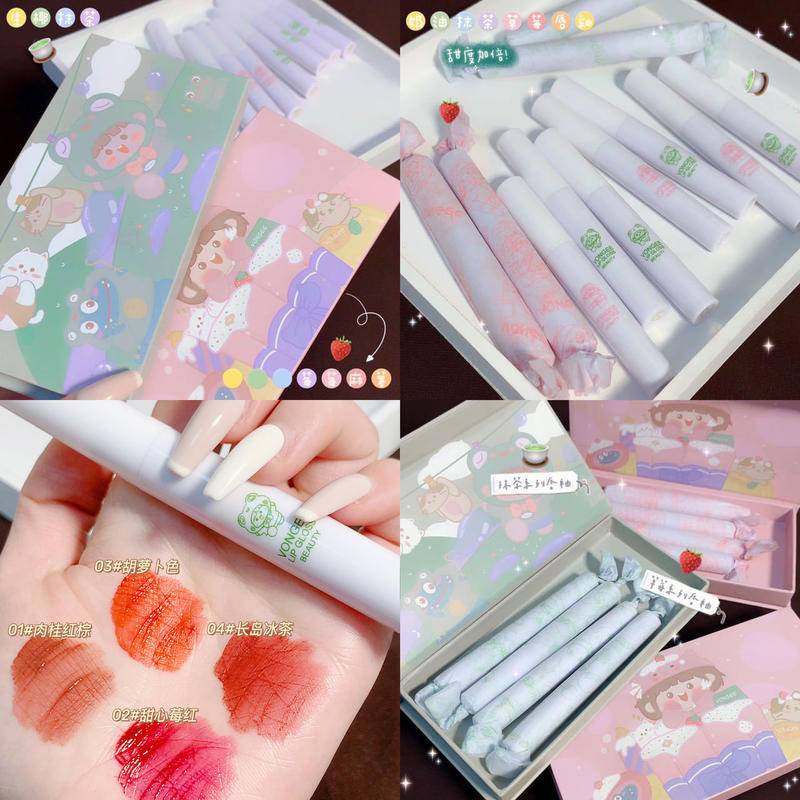 Set 4 Son Kem Vongee Kháng Nước Lâu Trôi Suốt 24 Giờ