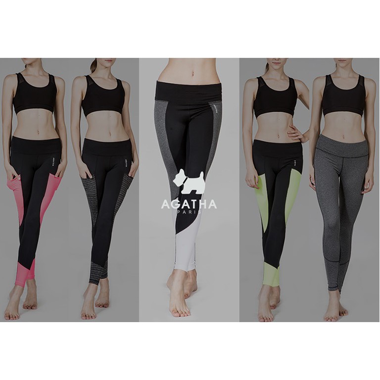 Legging tập gym Hàn Quốc Agatha Paris lưng cao chính hãng