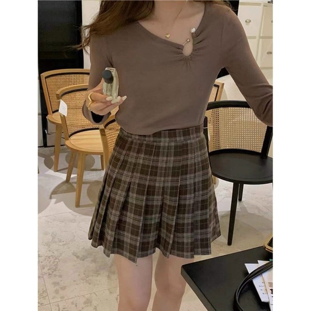 (Ảnh thật) Chân váy tennis DẠ KẺ the.sweaterweather TSW