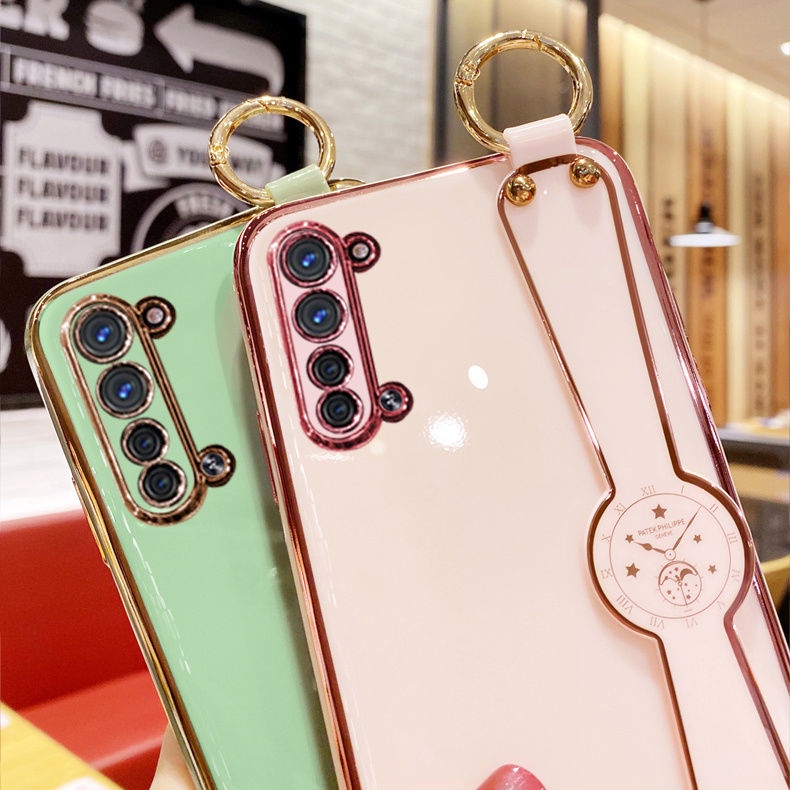 Ốp điện thoại QIANZI silicon mềm có dây đeo cho OPPO reno3 reno4 reno4 pro reno5 reno5pro reno3 pro reno2 reno2Z 2F