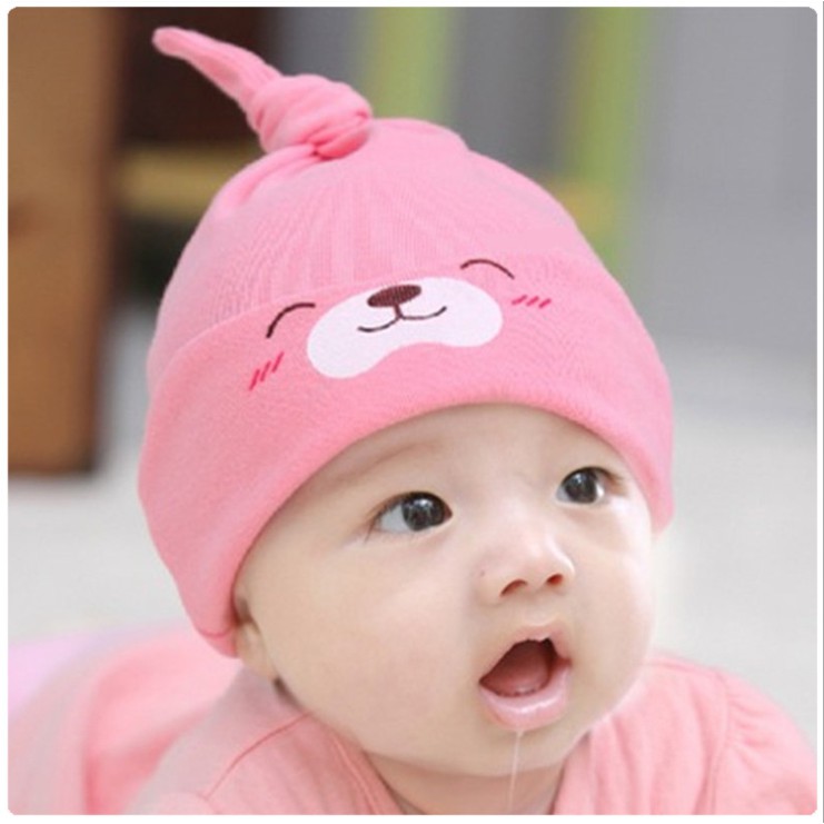 Mũ Cotton 2 Lớp Hình Gấu Cho Bé Ấm Áp Ngộ Ngĩnh Goodbabyvn