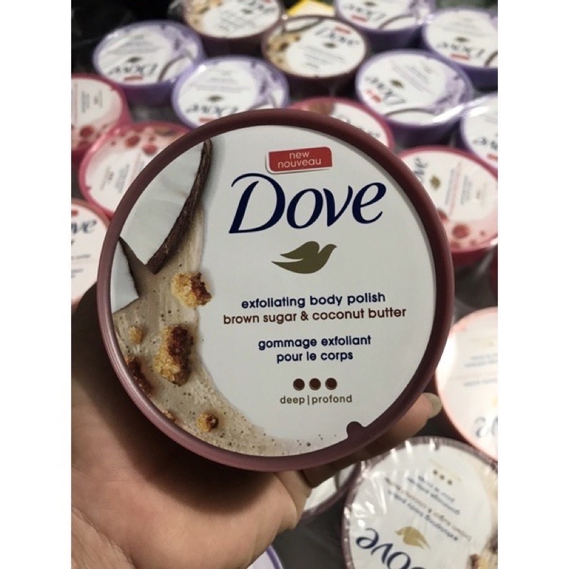 Tẩy da chết dove tẩy tế bào chết body dove bản đức và mỹ