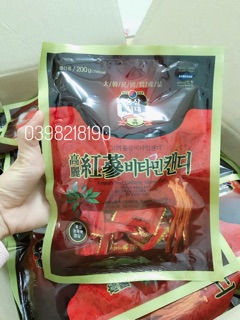 Kẹo sâm vitamin hàn quốc 200gr