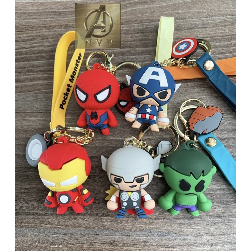 Móc khoá Marvel Chibi cao cấp mẫu mới